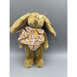 Ty Attic Treasures “Shelby” Bunny Rabbit Plush 1993 Jointed W/floral Dress